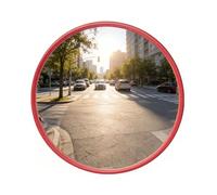Espejo Convexo De Seguridad, Redondo Gran Angular, Marco Acrílico PPC Alta Resistencia, For Estacionamientos, Entradas Acceso, Almacenes E Intersecciones(75cm)