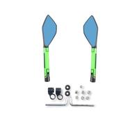 Espejo Convexo Espejo Retrovisor para Motocicleta, Accesorios De Espejos Laterales para Ys 150 Tmax 530 TDM 850 Fz6n Mt10 C8 Nmax 155 Fazer8(Green)