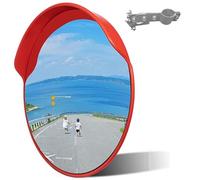 Espejo Convexo Exterior Ajustable, Espejo de Tráfico con Visión De 220°, Espejo de Seguridad con Respaldo de ABS para Cobertura de Puntos Ciegos en Esquinas, Carril(75 * 75cm/30 * 30in)