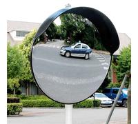Espejo Convexo para Exteriores con Soporte de Fijación a Pared Ajustable, Espejo de Seguridad Convexo de PC, para Garaje, Puntos Ciegos, Negocios, Almacenes(24in)