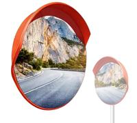 Espejo Convexo para Puntos Ciegos, Espejo Convexo Acrílico de 45/60/75/80/100 cm, para Asistencia de Estacionamiento, Tráfico, Almacenes y Puntos Ciegos(100cm)
