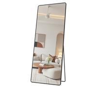 Espejo corporal rectangular, espejo de cuerpo de vidrio templado, para en pared o puerta para vestidor, dormitorio, , , 165 x 60 cm