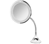 Espejo Cosmético de Pared con Luz Orbegozo ESP 1020/ Telescópico/ Ø17cm