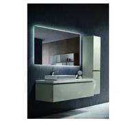 Espejo Cuadrado Retroiluminado con Luz Fría y Sin Doble Sensor en Acabado Color Cromo Suecia de LedImex - 100 x 80 cm