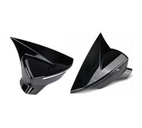 Espejo Cubierta Para Seat Para Leon MK3 5F 2013-2019 Para Ibiza MK5 2017-2020 Carcasa Lateral Tapa De Ala Puerta Embellecedor Adhesivo Retrovisor Caparazón(Gloss Black)