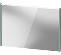 Espejo D-Code de Duravit, panel de luz LED superior, 1000x700mm, requiere interruptor de luz externo, 7 W, DC70780HGHG0000, Color: Verde fiordo mate