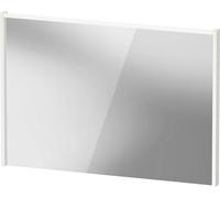 Espejo D-Code de Duravit, panel de luz LED superior, 1000x700mm, requiere interruptor de luz externo, 7 W, DC7078018180000, Color: Blanco Mate