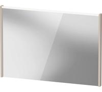 Espejo D-Code de Duravit, panel de luz LED superior, 1000x700mm, requiere interruptor de luz externo, 7 W, DC7078091910000, Color: Topo mate