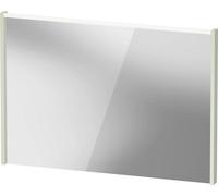 Espejo D-Code de Duravit, panel de luz LED superior, 1000x700mm, requiere interruptor de luz externo, 7 W, DC70780HHHH0000, Color: Verde pálido mate