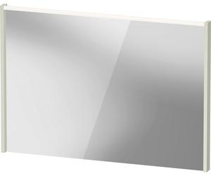Espejo D-Code de Duravit, panel de luz LED superior, 1000x700mm, requiere interruptor de luz externo, 7 W, DC70780HHHH0000, Color: Verde pálido mate