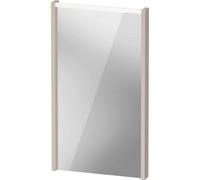 Espejo D-Code de Duravit, panel de luz LED superior, 400x700mm, requiere interruptor de luz externo, 3 W, DC7075091910000, Color: Topo mate