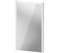Espejo D-Code de Duravit, panel de luz LED superior, 400x700mm, requiere interruptor de luz externo, 3 W, DC7075022220000, Color: Blanco brillo intenso