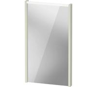 Espejo D-Code de Duravit, panel de luz LED superior, 400x700mm, requiere interruptor de luz externo, 3 W, DC70750HHHH0000, Color: Verde pálido mate