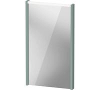Espejo D-Code de Duravit, panel de luz LED superior, 400x700mm, requiere interruptor de luz externo, 3 W, DC70750HGHG0000, Color: Verde fiordo mate