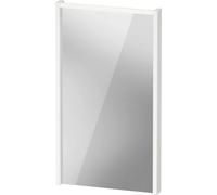 Espejo D-Code de Duravit, panel de luz LED superior, 400x700mm, requiere interruptor de luz externo, 3 W, DC7075018180000, Color: Blanco Mate