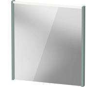 Espejo D-Code de Duravit, panel de luz LED superior, 650x700mm, requiere interruptor de luz externo, 5 W, DC70760HGHG0000, Color: Verde fiordo mate