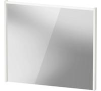Espejo D-Code de Duravit, panel de luz LED superior, 800x700mm, requiere interruptor de luz externo, 6 W, DC7077018180000, Color: Blanco Mate