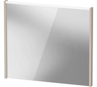 Espejo D-Code de Duravit, panel de luz LED superior, 800x700mm, requiere interruptor de luz externo, 6 W, DC7077091910000, Color: Topo mate