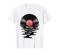 Espejo de Agua de Vinilo Retro música Camiseta
