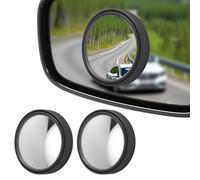 Espejo de ángulo muerto para coche, 2 unidades de espejo gran angular de 360° con cristal HD, antivaho e impermeable, espejo de ángulo muerto, asistente universal para coche, SUV, camión, furgoneta