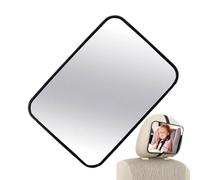 Espejo de asiento de coche orientado hacia atrás - Espejo de seguridad para bebés de gran angular ajustable, acrílico frenético | Accesorio automático de Forte Forward para bebés, seguridad de viaje