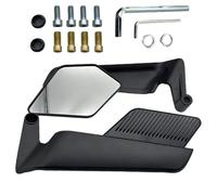 Espejo De Asistencia Espejos Retrovisores Laterales Stealth Winglets para Motocicleta para Duke 125 200 250 390 690 790 890 Espejos Retrovisores Aletas Giratorias(Carcasa de aleación de Aluminio)