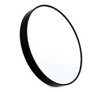 Espejo de aumento de 10 aumentos, espejo de belleza de 13 cm, espejo redondo con ventosas para maquillaje, afeitado, pinzas, eliminación de puntos y manchas (negro)