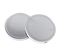 Espejo de aumento para amantes de la belleza, espejo antivaho de doble cara que garantiza un reflejo nítido sin la molestia del vaho (azul).