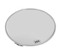 Espejo de Aumento Portátil de 20 Aumentos con Ventosas Seguras, Ideal para Maquillaje y Pinzas, Espejo de Baño Compacto para Necesidades de Aseo Material ABS/Vidrio (White)