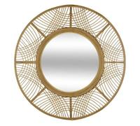 Espejo de bambú ina con estilo único - 70,5 x 2,5 cm