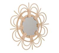 Espejo de bambú marrón d40/16,5x02