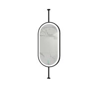 Espejo de baño LED antivaho con rotación de 360°, iluminación ajustable para un reflejo claro, visualización sin vapor, diseño moderno para decoración del hogar