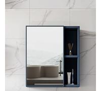 Espejo de baño LED HD a prueba de explosiones, diseño sin marco, control táctil, iluminación automática, resistente a la humedad y al moho, almacenamiento de baño montado en la pared