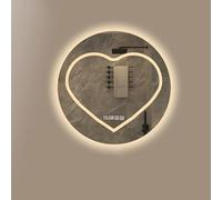 Espejo de baño LED Irregular de 60/70/80 cm, Espejo Redondo retroiluminado para Lavabo, Espejo de tocador Redondo Grande antivaho, Regulable en 3 Colores, luz Blanca cálida/Neutra/fría.