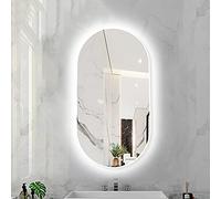 Espejo de baño LED regulable con temperaturas de luz ajustables para una decoración elegante del hogar