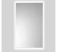 Espejo de Baño Lux de 60x100 Vertical con Luz Led Blanca Perimetral de 5700K Decorativa Indirecta Incorporada sobre el Marco Interior de Fácil Instalación