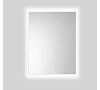 Espejo de Baño Lux de 60x80 Vertical con Luz Led Blanca Perimetral de 5700K Decorativa Indirecta Incorporada sobre el Marco Interior de Fácil Instalación