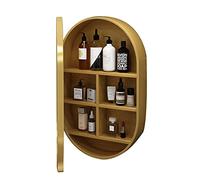 Espejo de baño montado en la pared con estante de almacenamiento, diseño moderno para espacios pequeños, perfecto para organizar lo esencial