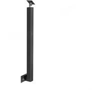 Espejo de baño ovalado regulable con LED, espejo de maquillaje retroiluminado inteligente con 3 temperaturas de color, montado en la pared, aleación de aluminio, 40 x 60 cm, color negro, para baños