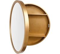 Espejo de baño redondo con estante de almacenamiento - Stylish Makeup Vanity Mirror for Home Decor Modern Round Design Bathrooms And Bedrooms (Color: D)