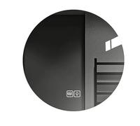 Espejo de baño redondo LED de 40 cm, espejo retroiluminado con doble control táctil, iluminación ajustable de 3 colores y función antivaho para baños modernos