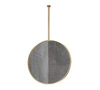 Espejo de Barra Colgante con Marco de Metal Boom Espejo Redondo nórdico montado en el Techo Baño Baño Vanidad Espejo de Afeitar Pasillo Guardarropa Tienda Hotel Espejo Decorativo (Size : Dia