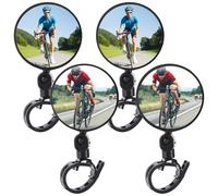 Espejo de Bicicleta, 4 Piezas Espejo de Bicicleta Accesorios de Ciclo Espejos de Bicicleta para Manillar Espejos retrovisores de Ciclismo Ajustables de 360 ° para Bicicleta de montaña y Carretera