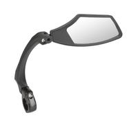 M-Wave Spy Space - Espejo de Bicicleta, Negro, Talla única, Montaje lado Izquierdo
