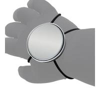 Espejo De Buceo con Correa - Vidrio ABS 5,6 Cm | Espejito De Muñeca Ajustable Portátil | Herramienta De Seguridad Subacuática para Deriva Deporte Exterior Espeleología Supervivencia Natación