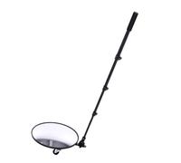 Espejo de Búsqueda bajo el Coche 30 Cm, Ajustable 60-120 Cm | Reflector acrílico liviano, LED desmontable resistente al agua, tres ruedas de soporte para revisión de vehículos