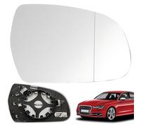 Espejo de Coche,Cristal de Espejo Reemplazar,Vidrio de Espejo Retrovisor para AUDI A3 2010-2013, A4L 2013-2016, A5 2010-2016, compatible con OEM: 8K0 857 535A / 8K0 857 536A (Bien)
