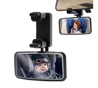 Espejo de Coche de Bebé,Rotación 360° Espejo Asiento Trasero Coche,Espejo Retrovisor Coche Bebé para Ver su Bebé en Asiento Trasero,Fácil instalación, Universal,Nuevo diseño (13 * 6.3cm)