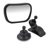 Espejo de coche para asiento orientado hacia atrás |Vista ajustable de 360° y diseño inastillable |Espejo del asiento trasero para padres/bebés/niños pequeños