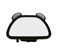 Espejo de Coche para bebé, Ajustable en 360° con Luz Nocturna, Espejo de Seguridad para Asiento de Coche Orientado hacia Atrás para Bebés Recién Nacidos, con Amplia Vista